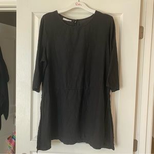 Bryn Walker size L Black Bre Linen Tunic